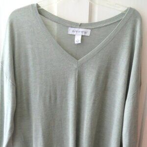 Women’s Pure Energy 1X V Neck Sweater Pale Green